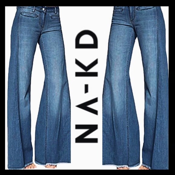 NA’KD Reborn Denim - NWT NA’KD Reborn High Rise Super Flare Jean